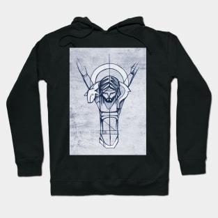 Jesus Christ Good Shepherd at the Crucifixion Hoodie